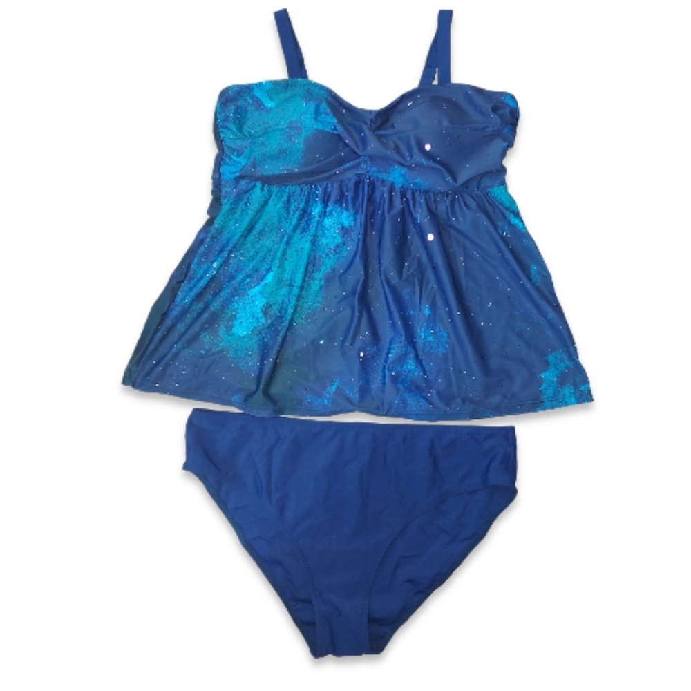 NWT Lalagen Starry Sky 2 Piece Swimsuit